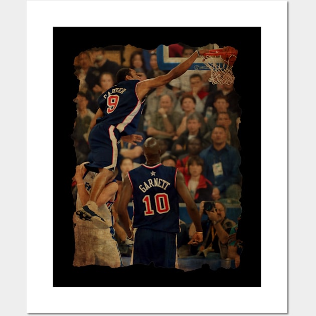 Vince Carter and Kevin Garnett - The Dunk of Death Wall Art by CAH BLUSUKAN